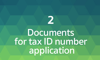 Documents for tax ID number application