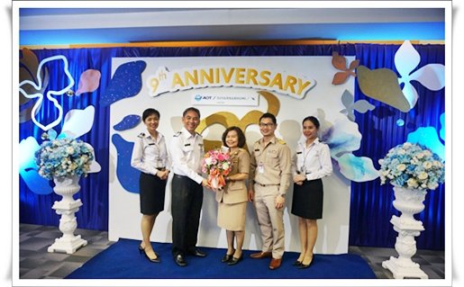The Representatives of VAT Refund for Tourists Office Congratulated on 9th Anniversary of Suvarnabhumi International Airport.
