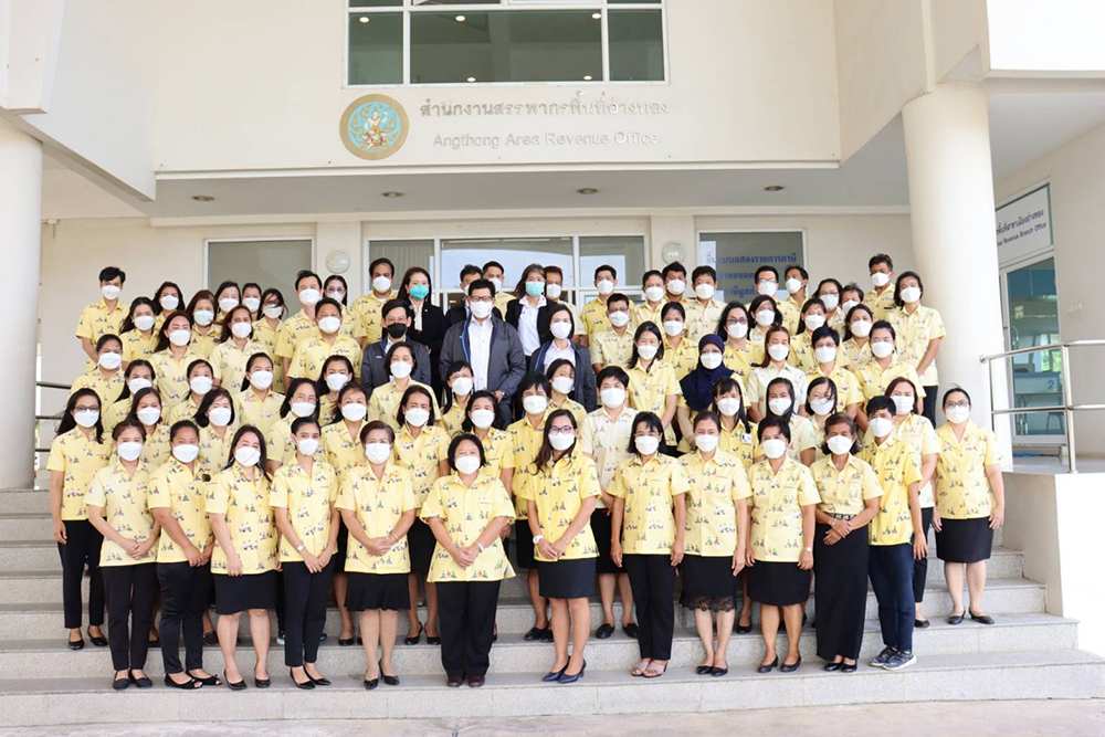 ผู้บริหารกรมสรรพากรตรวจเยี่ยมสำนักงานสรรพากรพื้นที่อ่างทอง สำนักงานสรรพากรพื้นที่สุพรรณบุรี และหน่วยงานในสังกัด