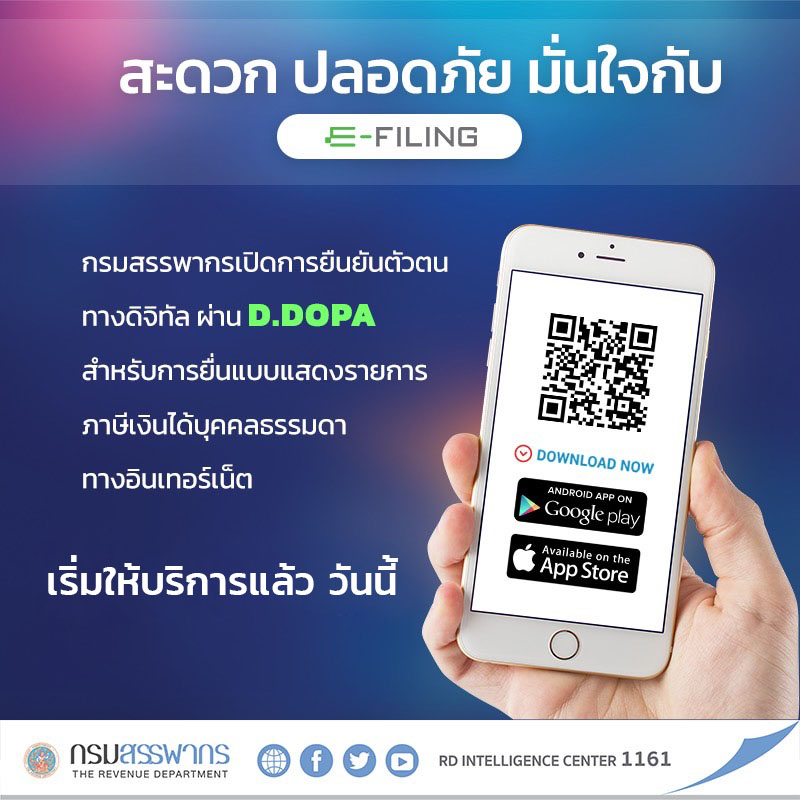 กรมสรรพากรร่วมมือกับกรมการปกครองเปิดให้ยืนยันตัวตนทางดิจิทัลผ่าน D.DOPA