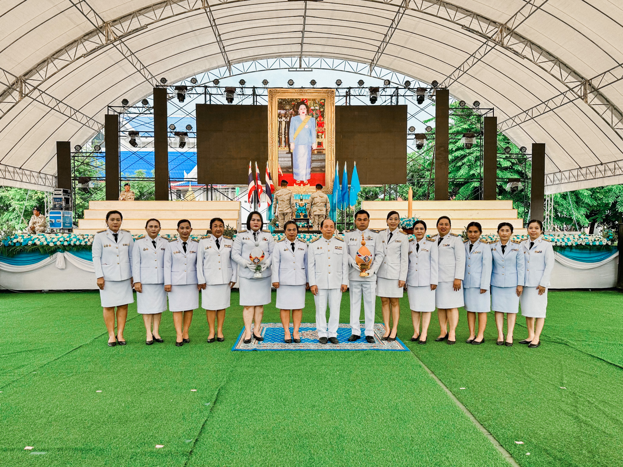 พิธีถวายเครื่องราชสักการะ วางพานพุ่ม และจุดเทียนถวายพระพรชัยมงคล เฉลิมพระเกียรติสมเด็จพระนางเจ้าสิริกิติ์ พระบรมราชินีนาถ พระบรมราชชนนีพันปีหลวง เนื่องในโอกาสมหามงคลเฉลิมพระชนมพรรษา 92 พรรษา 12 สิงหาคม 2567