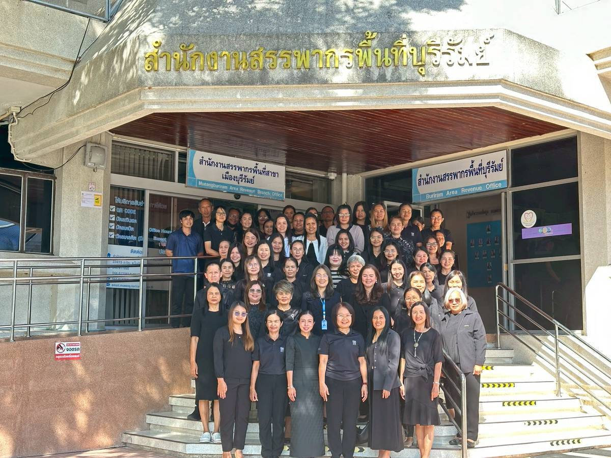 นางสาวลักขณา ต่อพล สรรพากรภาค 9 และคณะตรวจราชการ ตรวจราชการสำนักงานสรรพากรพื้นที่บุรีรัมย์ สำนักงานสรรพากรพื้นที่สาขาเมืองบุรีรัมย์ และสำนักงานสรรพากรพื้นที่สาขาพุทไธสง