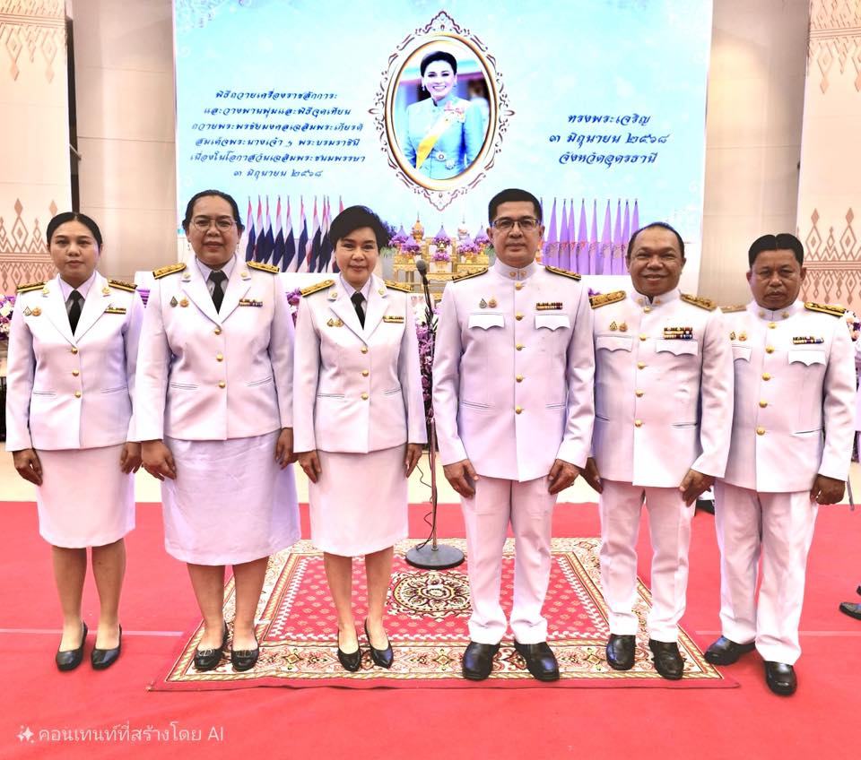 สำนักงานสรรพากรภาค 10  ร่วมกิจกรรมเฉลิมพระเกียรติ สมเด็จพระนางเจ้าสุทิดา พัชรสุธาพิมลลักษณ พระบรมราชินี  เนื่องใน โอกาสวันเฉลิมพระชนมพรรษา 3 มิถุนายน 2568 ของจังหวัดอุดรธานี