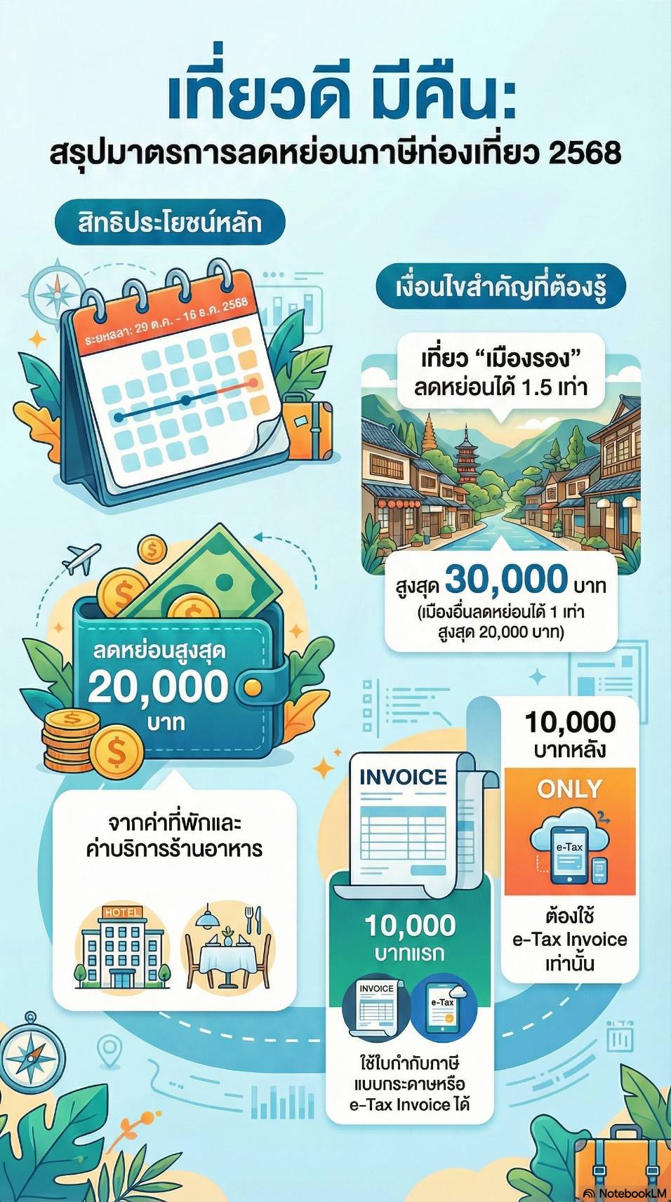 มาตรการภาษีเพื่อสนับสนุนการท่องเที่ยว