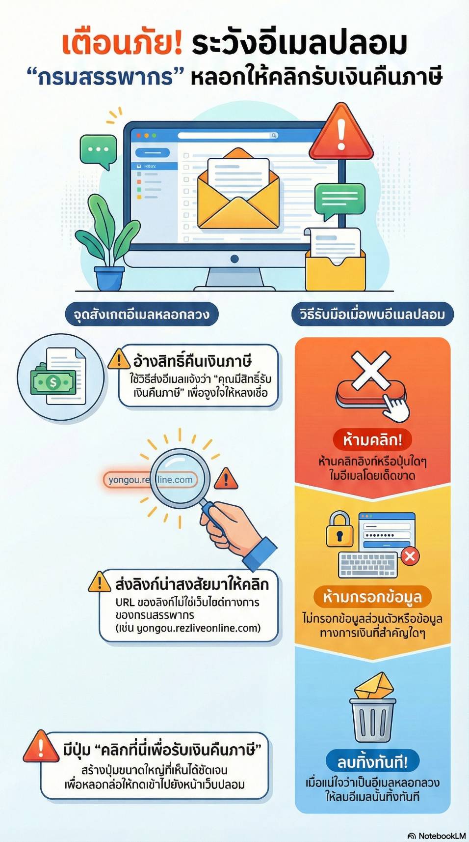 เตือนพบจดหมายหลอกลวง