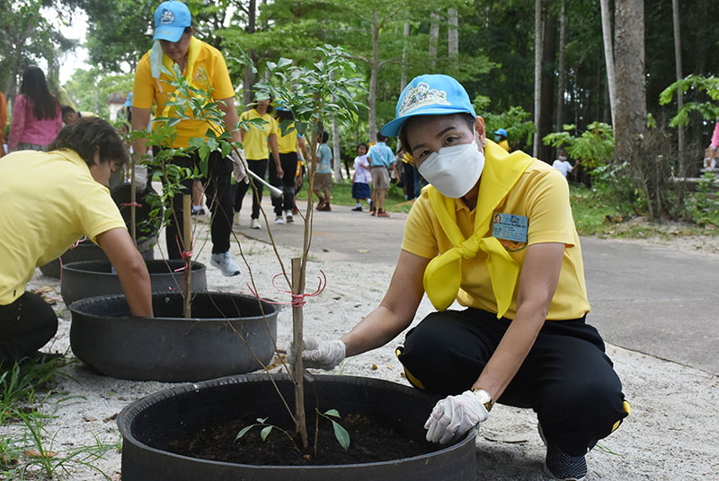 กิจกรรมจิตอาสาพัฒนาศาสนสถาน เนื่องในโอกาสเฉลิมพระชนมพรรษา สมเด็จพระนางเจ้าฯ พระบรมราชินี 3 มิถุนายน 2566 กิจกรรมวันต้นไม้ประจำปีของชาติ พ.ศ.2566 และกิจกรรมวันป่าชุมชนแห่งชาติ ประจำปี พ.ศ.2566