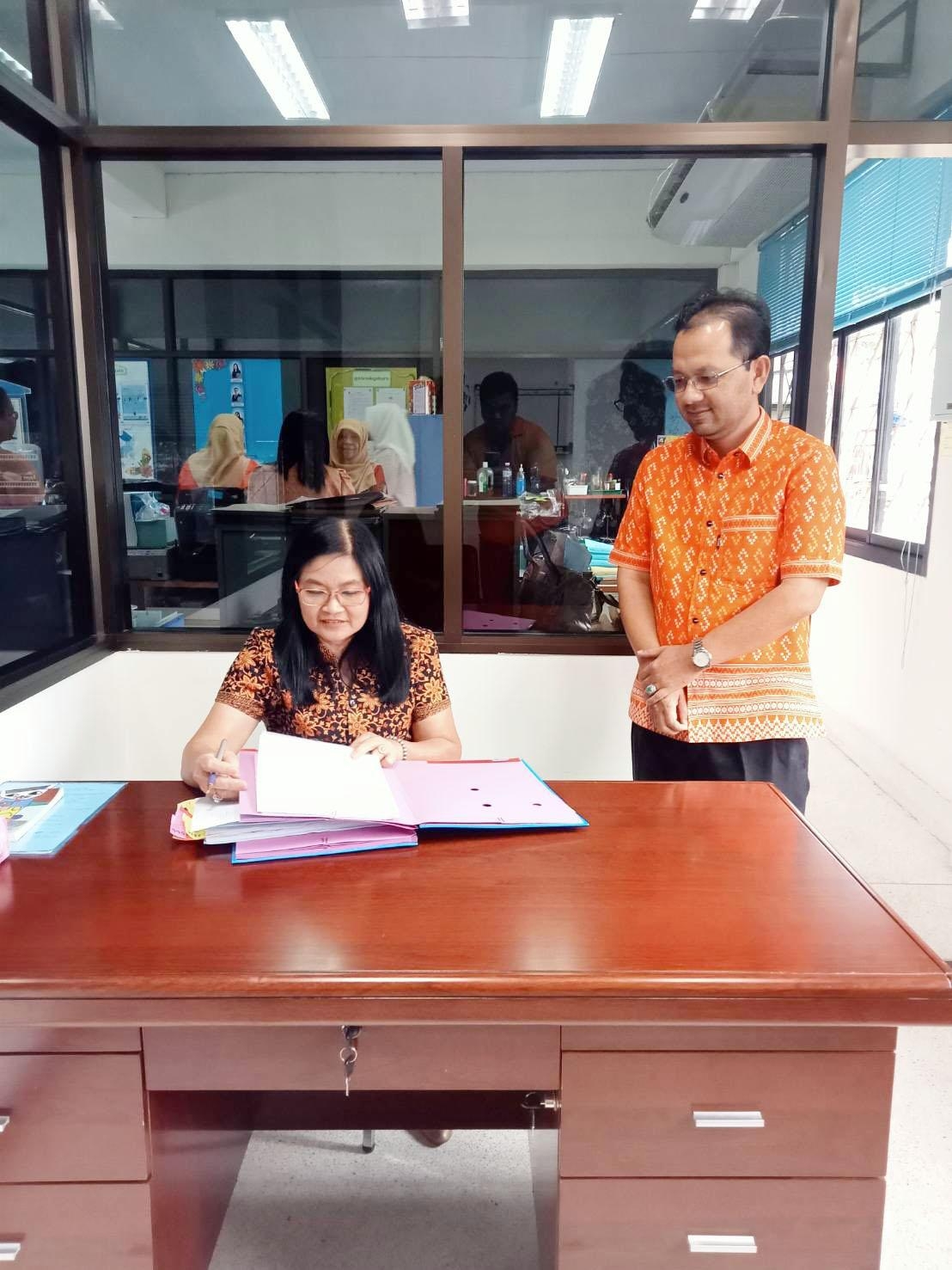 สรรพากรพื้นที่ยะลา พร้อมด้วยคณะตรวจราชการ สำนักงานสรรพากรพื้นที่สาขาบันนังสตา